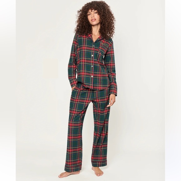 Petite Plume Other - Petite Plume Brushed Twill Pajama Set Kensington Tartan